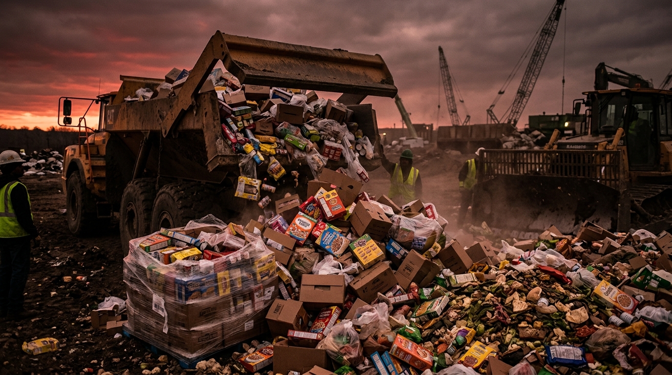Industrial food destruction crisis